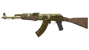 Souvenir AK-47 | Guld Arabesque (Meget slidt)