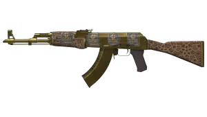 Souvenir АК-47 | Золота арабеска (понівечено в боях)