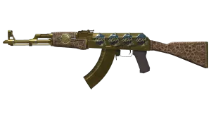 AK-47 | Guld Arabesque (Kampvansiret)