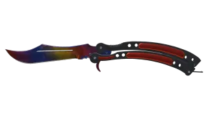 StatTrak™ Cuchillo Mariposa ★ | Mármol desteñido