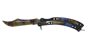 StatTrak™ Cuțit fluture (★) | Case Hardened (Uzură minimă)
