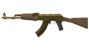 Souvenir AK-47 | Gold Arabesque (Battle-Scarred)