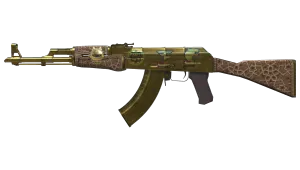 Souvenir AK-47 | Gold Arabesque (Battle-Scarred)