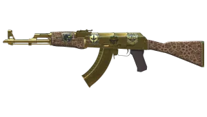 Souvenir AK-47 | Gold Arabesque (Testată)
