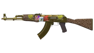 AK-47 | Guld Arabesque (Kampvansiret)