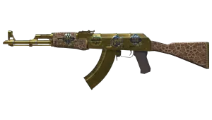 Souvenir AK-47 | Gold Arabesque (Battle-Scarred)