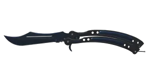 Butterfly-kniv (★) | Blue Steel