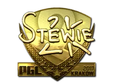 Sticker | Stewie2K (Gold) | Krakow 2017