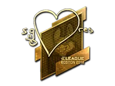 Sticker | seang@res (Gold) | Boston 2018