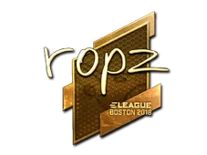 Sticker | ropz (Gold) | Boston 2018