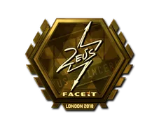 Sticker | Zeus (Gold) | London 2018