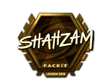 Sticker | ShahZaM (Gold) | London 2018