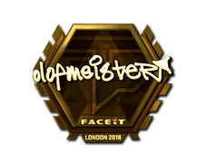 Sticker | olofmeister (Gold) | London 2018
