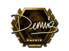 Sticker | dennis (Gold) | London 2018