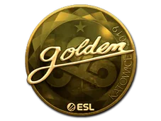 Sticker | Golden (Gold) | Katowice 2019