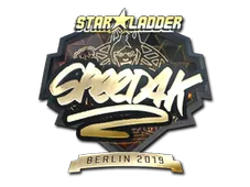 Sticker | speed4k (Gold) | Berlin 2019