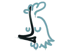 Sealed Graffiti | Recoil AK-47 (Wire Blue)