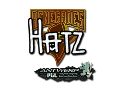 Sticker | hatz (Glitter) | Antwerp 2022