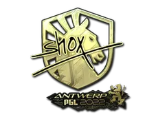 Sticker | shox (Gold) | Antwerp 2022