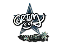 Sticker | Grim (Glitter) | Antwerp 2022