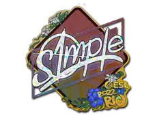Sticker | s1mple (Glitter) | Rio 2022