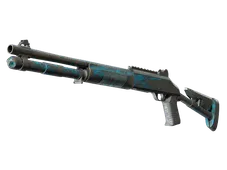 Souvenir XM1014 | VariCamo Blue (Battle-Scarred)