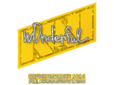 Sticker | w0nderful (Glitter) | Copenhagen 2024