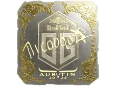 Sticker | nicoodoz (Gold) | Austin 2025