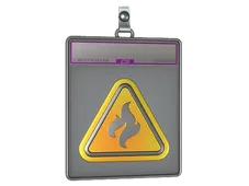 Sticker Slab | Flammable (Foil)