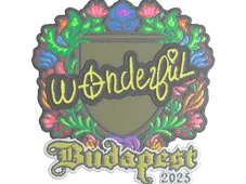Sticker | w0nderful (Embroidered) | Budapest 2025