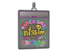 Sticker Slab | n1ssim (Holo) | Budapest 2025