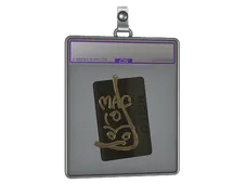Sticker Slab | Hello MAC-10 (Gold)