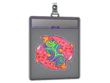 Sticker Slab | Twin Koi (Holo)