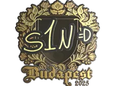 Sticker | s1n (Gold) | Budapest 2025