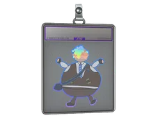 Sticker Slab | Poorly Drawn Number K (Holo)