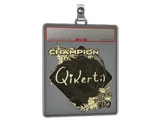 Sticker Slab | qikert (Gold, Champion) | Rio 2022