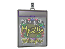 Sticker Slab | mezii (Embroidered, Champion) | Budapest 2025