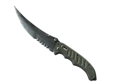 ★ StatTrak™ Flip Knife | Damascus Steel (Well-Worn)