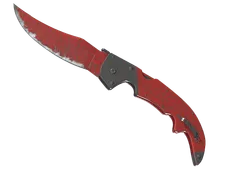 ★ StatTrak™ Falchion Knife | Crimson Web (Well-Worn)