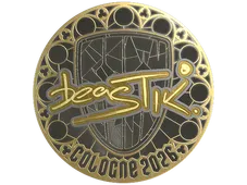 Sticker | beastik (Gold) | Cologne 2026