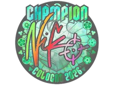 Sticker | NiKo (Holo, Champion) | Cologne 2026