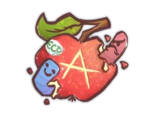 Sticker | Apple A Day (Glitter)