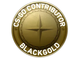 Black Gold Map Coin