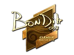 Sticker | bondik (Gold) | Boston 2018