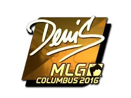 Sticker | denis (Gold) | MLG Columbus 2016