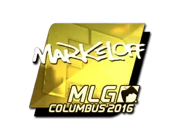 Sticker | markeloff (Gold) | MLG Columbus 2016