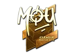 Sticker | mou (Gold) | Boston 2018