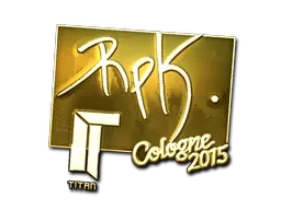 Sticker | RpK (Gold) | Cologne 2015