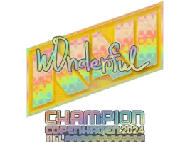 Sticker | w0nderful (Holo, Champion) | Copenhagen 2024