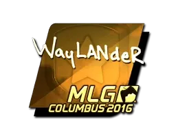 Sticker | wayLander (Gold) | MLG Columbus 2016